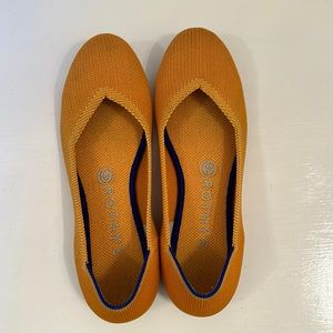 Rothy’s, Size 8 (38.5), Lemon Drop Yellow Round Toe Flats